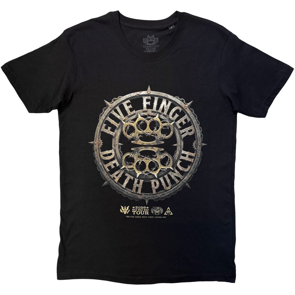 Five Finger Death Punch - Knuckles Emblem Herren TShirt - Schwarz